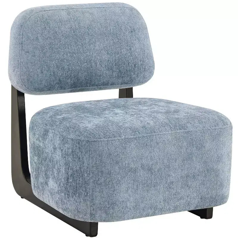 Roundhill Furniture Solara Modern Accent Chair with Solid Wood Frame
