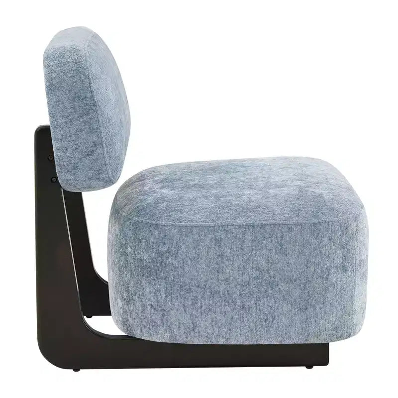 Roundhill Furniture Solara Modern Accent Chair with Solid Wood Frame