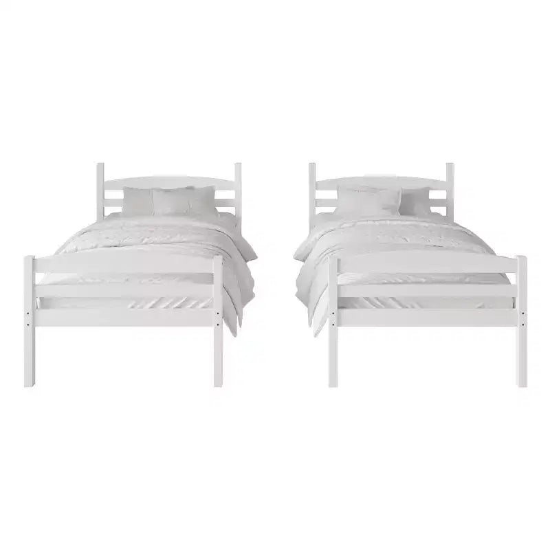 ChaletPosh Twin Over Twin Size Wooden Bunk Bed