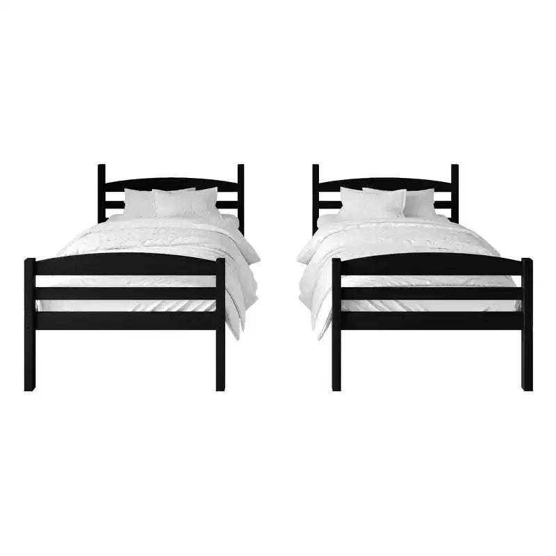 ChaletPosh Twin Over Twin Size Wooden Bunk Bed