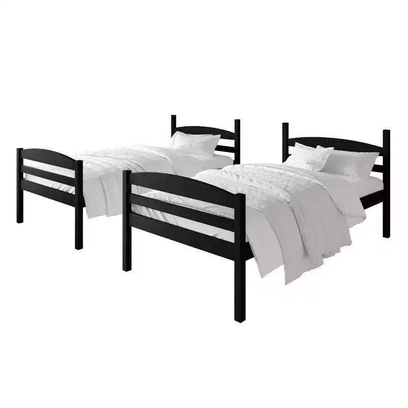 ChaletPosh Twin Over Twin Size Wooden Bunk Bed