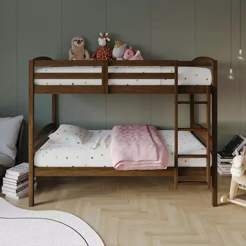ChaletPosh Twin Over Twin Size Wooden Bunk Bed