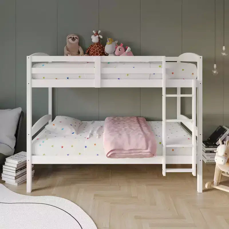 ChaletPosh Twin Over Twin Size Wooden Bunk Bed