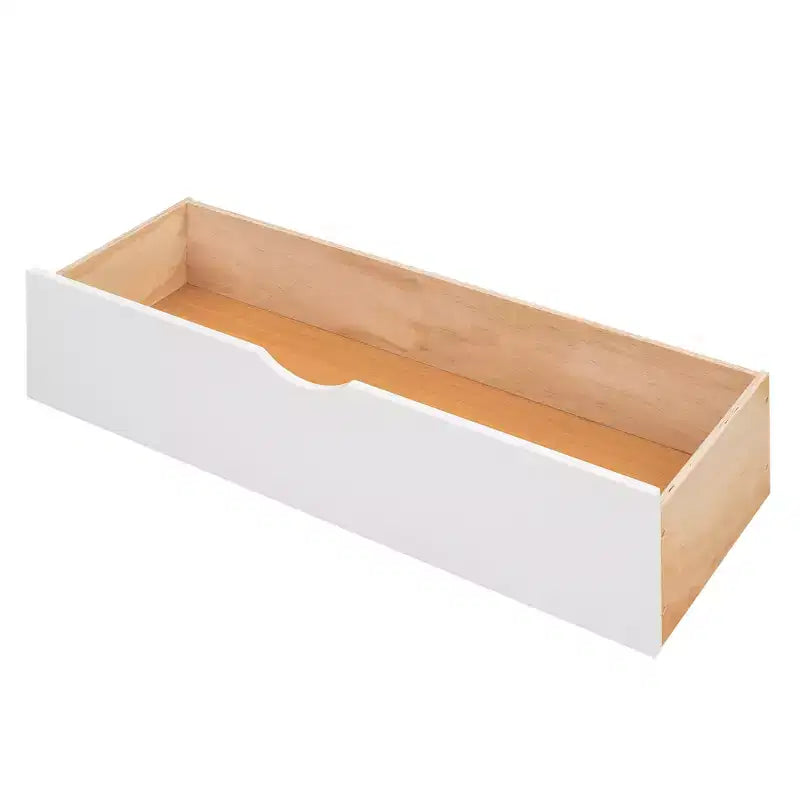 Full Size Platform Bed Frame with Storage Headboard, Charging Station, Trundle, 2 Drawers and Pull Out Shelves, White/Espresso-ModernLuxe