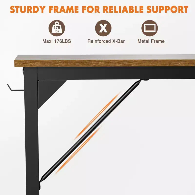 30 Inch Game Computer Desk with Storage, Home Office Modern Simple Style PC Table for Youth Student Adult