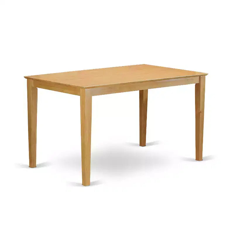 HomeStock Capri Bar Height Rectangle Dining Table Oak Finish