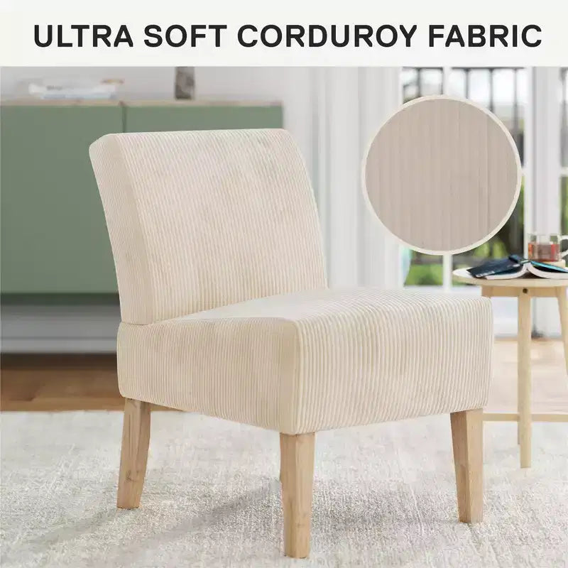 DHP Hazen Armless Upholstered Accent Chair