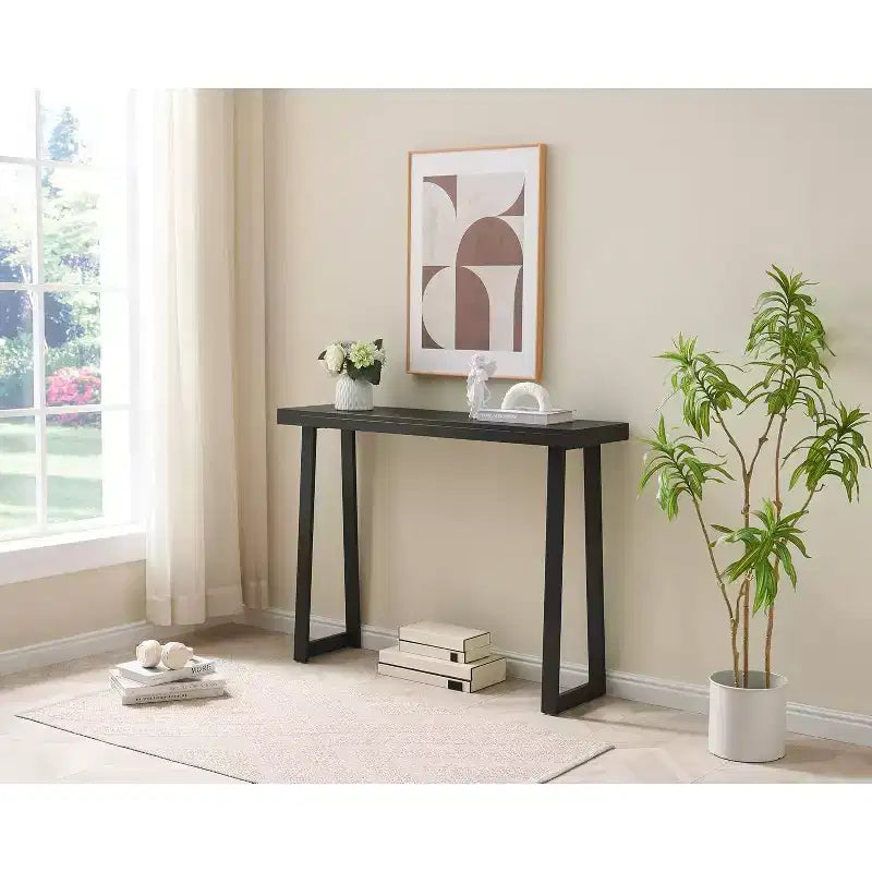 Kings Brand Furniture Claude Console Table, Modern Entryway Table with Sleek Design for Hallway, Living Room, or Behind Sofa