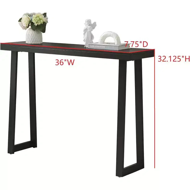 Kings Brand Furniture Claude Console Table, Modern Entryway Table with Sleek Design for Hallway, Living Room, or Behind Sofa