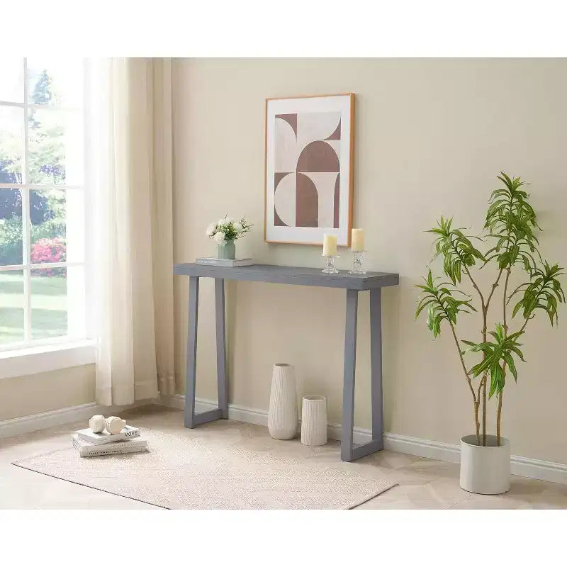 Kings Brand Furniture Claude Console Table, Modern Entryway Table with Sleek Design for Hallway, Living Room, or Behind Sofa