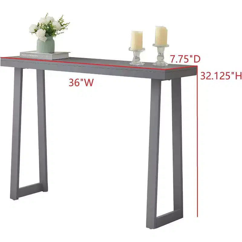Kings Brand Furniture Claude Console Table, Modern Entryway Table with Sleek Design for Hallway, Living Room, or Behind Sofa