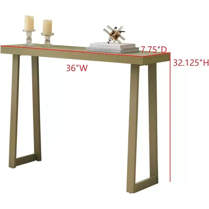 Kings Brand Furniture Claude Console Table, Modern Entryway Table with Sleek Design for Hallway, Living Room, or Behind Sofa