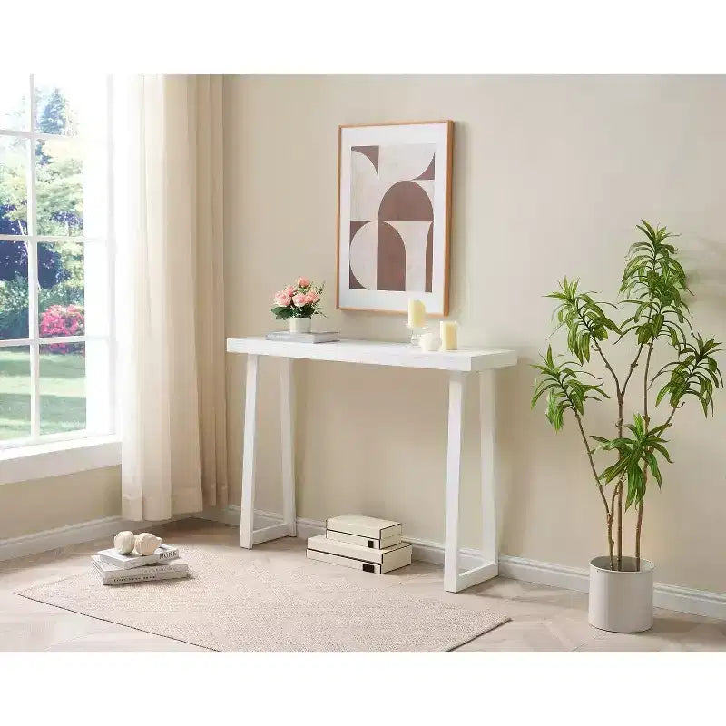 Kings Brand Furniture Claude Console Table, Modern Entryway Table with Sleek Design for Hallway, Living Room, or Behind Sofa