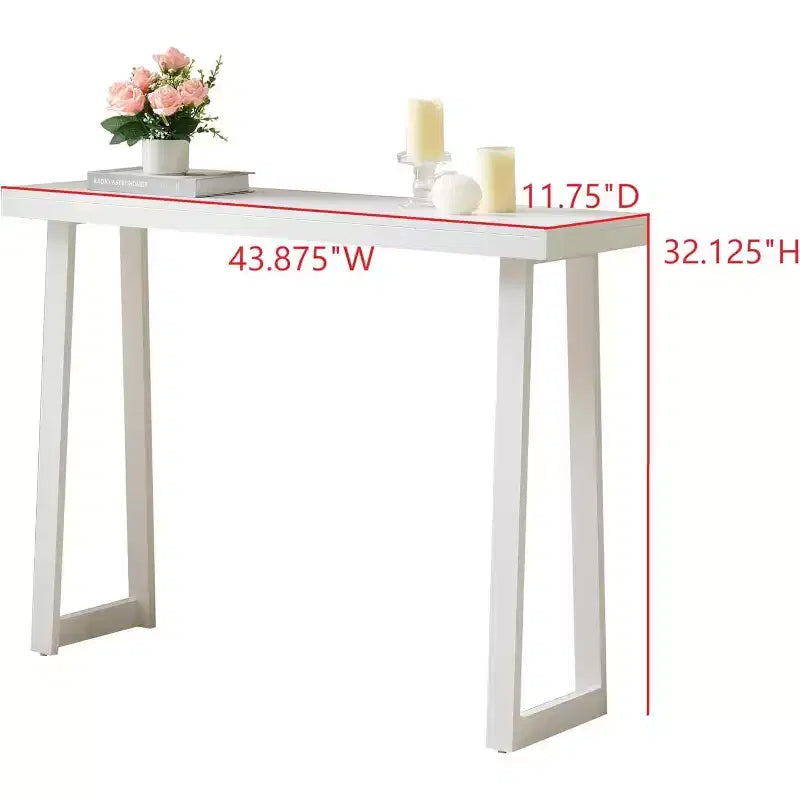 Kings Brand Furniture Claude Console Table, Modern Entryway Table with Sleek Design for Hallway, Living Room, or Behind Sofa
