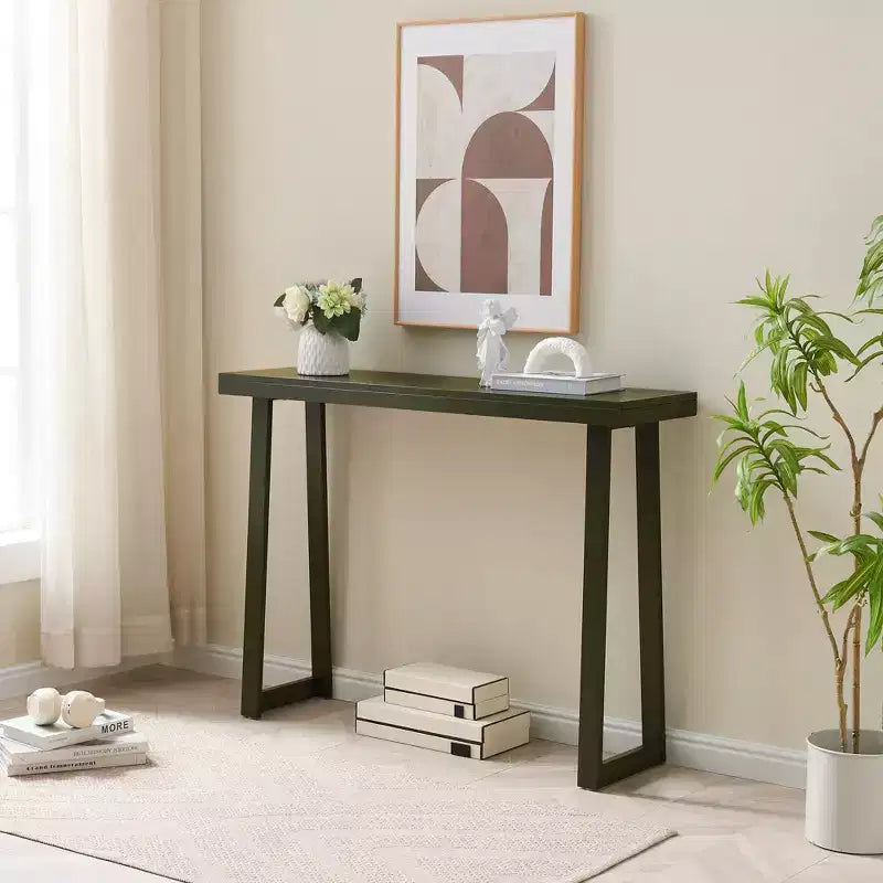 Kings Brand Furniture Claude Console Table, Modern Entryway Table with Sleek Design for Hallway, Living Room, or Behind Sofa