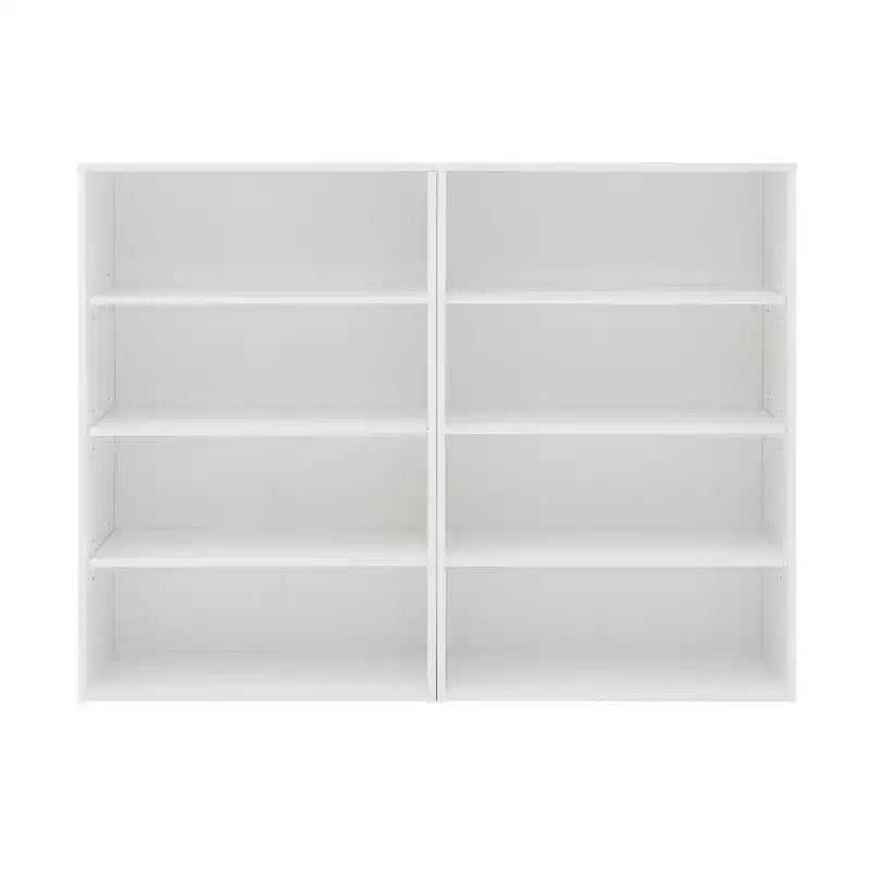 MAYEERTY 8-Layer Adjustable Shelf Bookcase, 2-in-1 Detachable Storage Cabinet for Home Office Living Room Bedroom