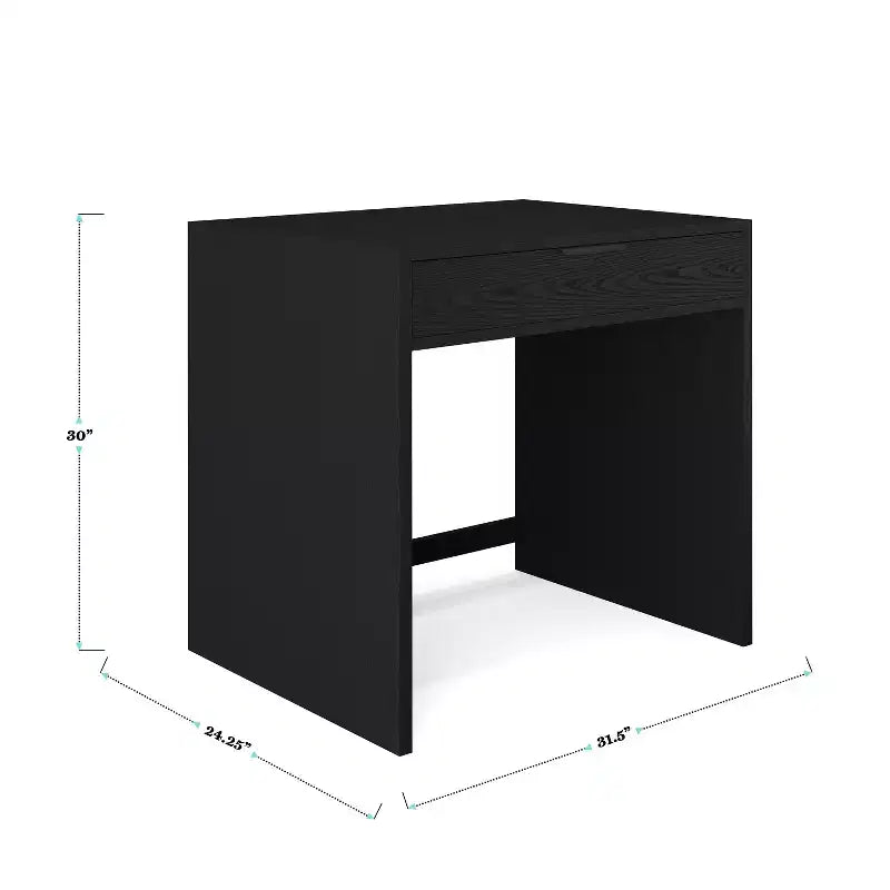 Martha Stewart Kayden Home Office Modular Single-Drawer Desk with 2 Tier Shelf and 3 Drawer File Cabinet