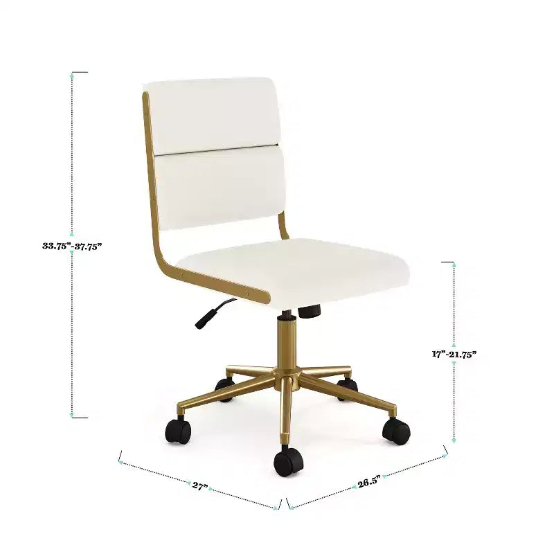 Martha Stewart Lulu Upholstered Office Chair