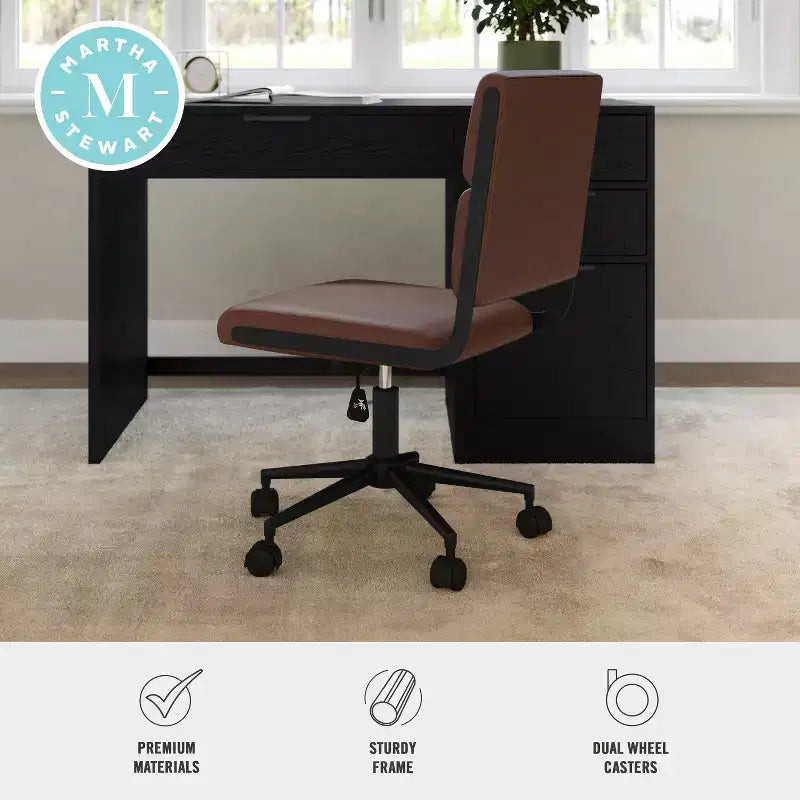 Martha Stewart Lulu Upholstered Office Chair