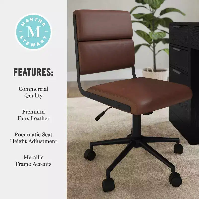 Martha Stewart Lulu Upholstered Office Chair