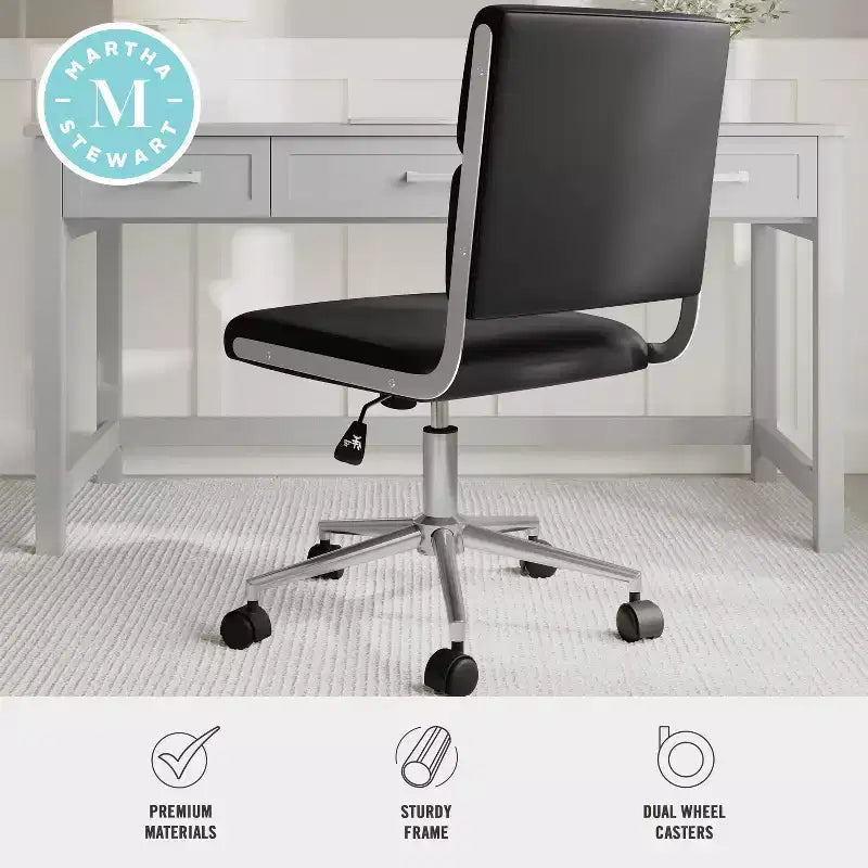 Martha Stewart Lulu Upholstered Office Chair