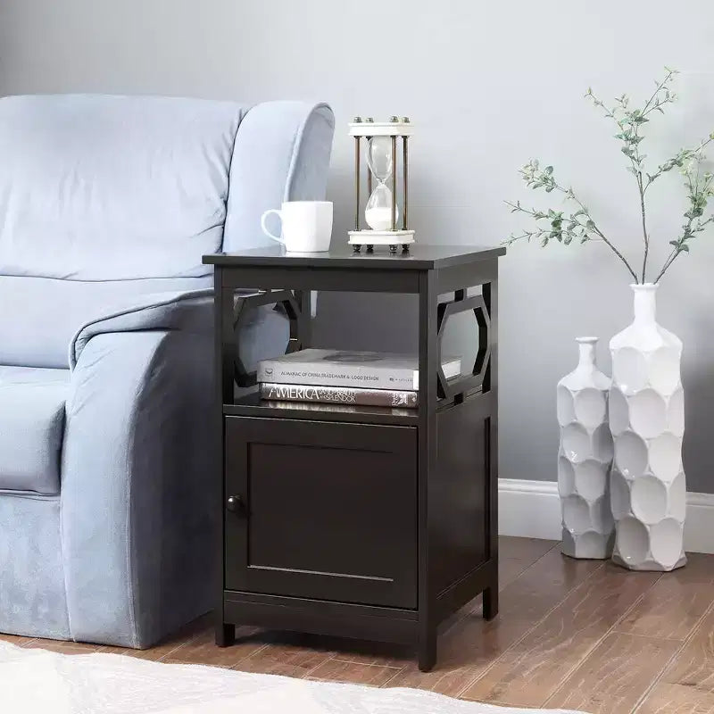 HomeStock Rectangle Wood Table Top End Table 1 -piece