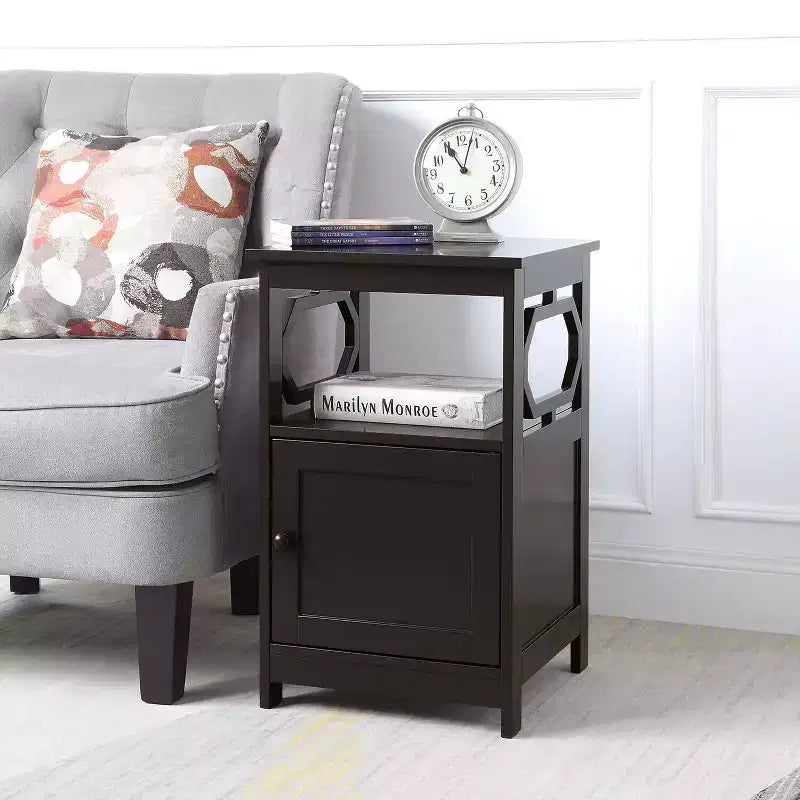 HomeStock Rectangle Wood Table Top End Table 1 -piece