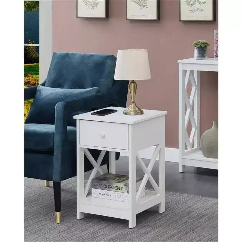 HomeStock Rectangle Wood Table Top End Table 1 -piece