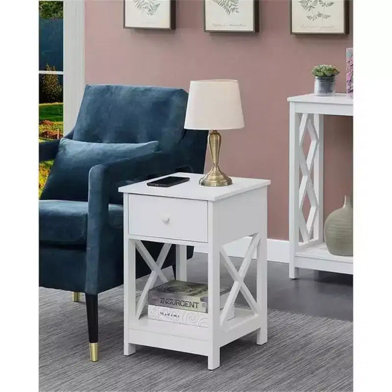 HomeStock Rectangle Wood Table Top End Table 1 -piece