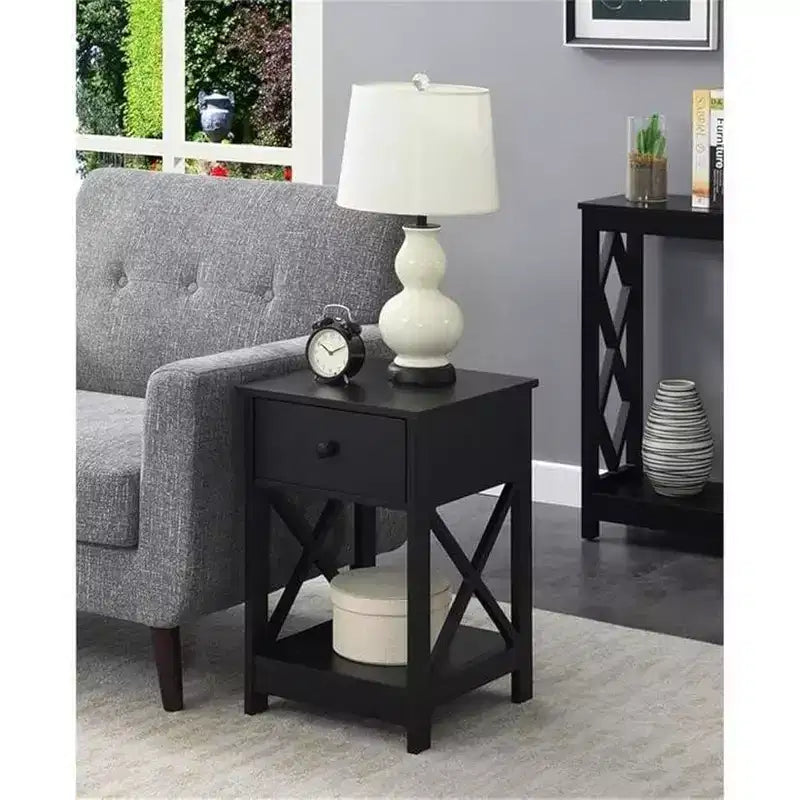 HomeStock Rectangle Wood Table Top End Table 1 -piece