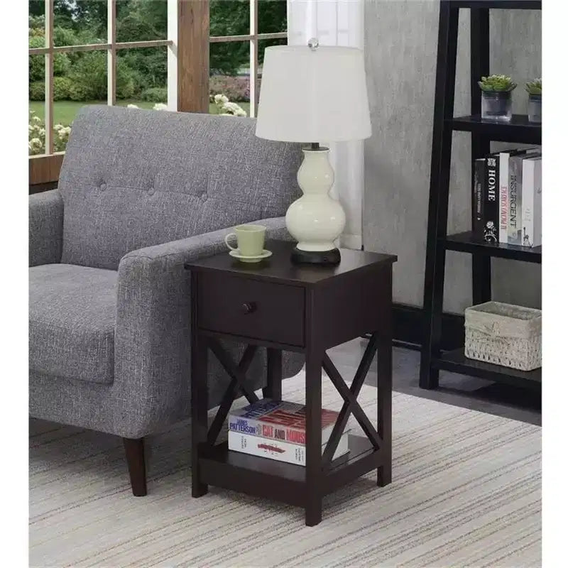 HomeStock Rectangle Wood Table Top End Table 1 -piece