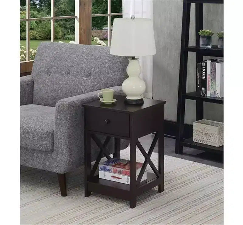 HomeStock Rectangle Wood Table Top End Table 1 -piece
