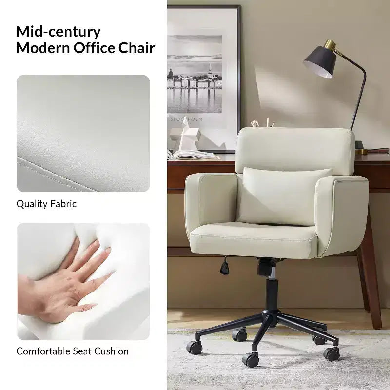 Valerie Mid-century Modern Office Chair|HULALA HOME