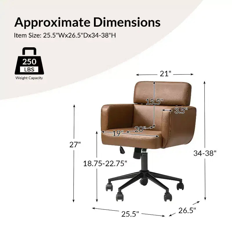 Valerie Mid-century Modern Office Chair|HULALA HOME
