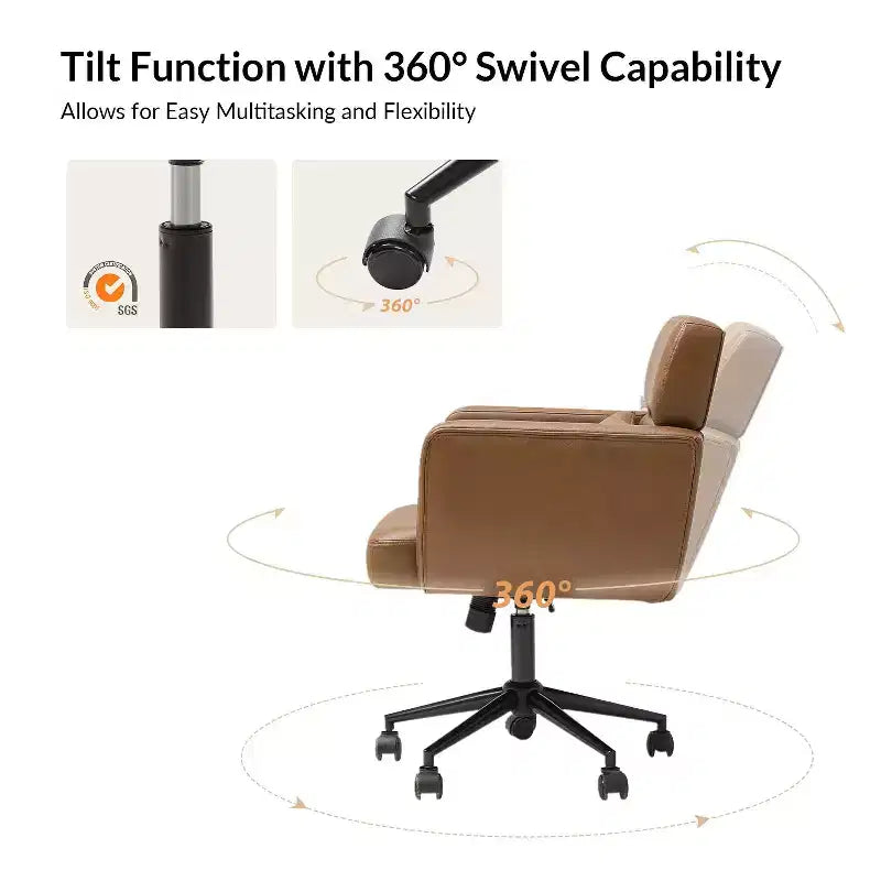 Valerie Mid-century Modern Office Chair|HULALA HOME
