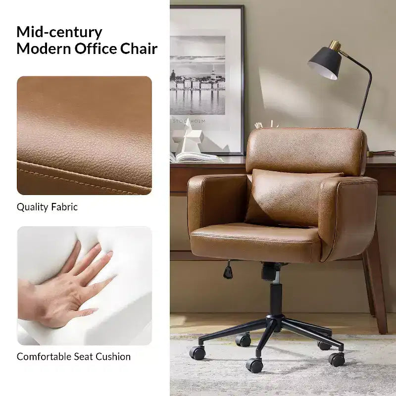 Valerie Mid-century Modern Office Chair|HULALA HOME