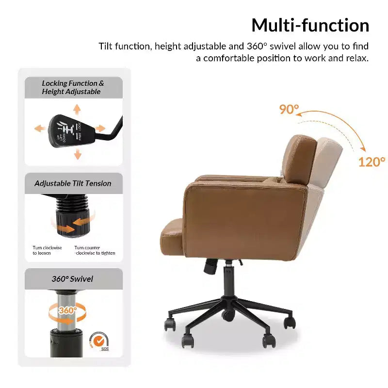 Valerie Mid-century Modern Office Chair|HULALA HOME