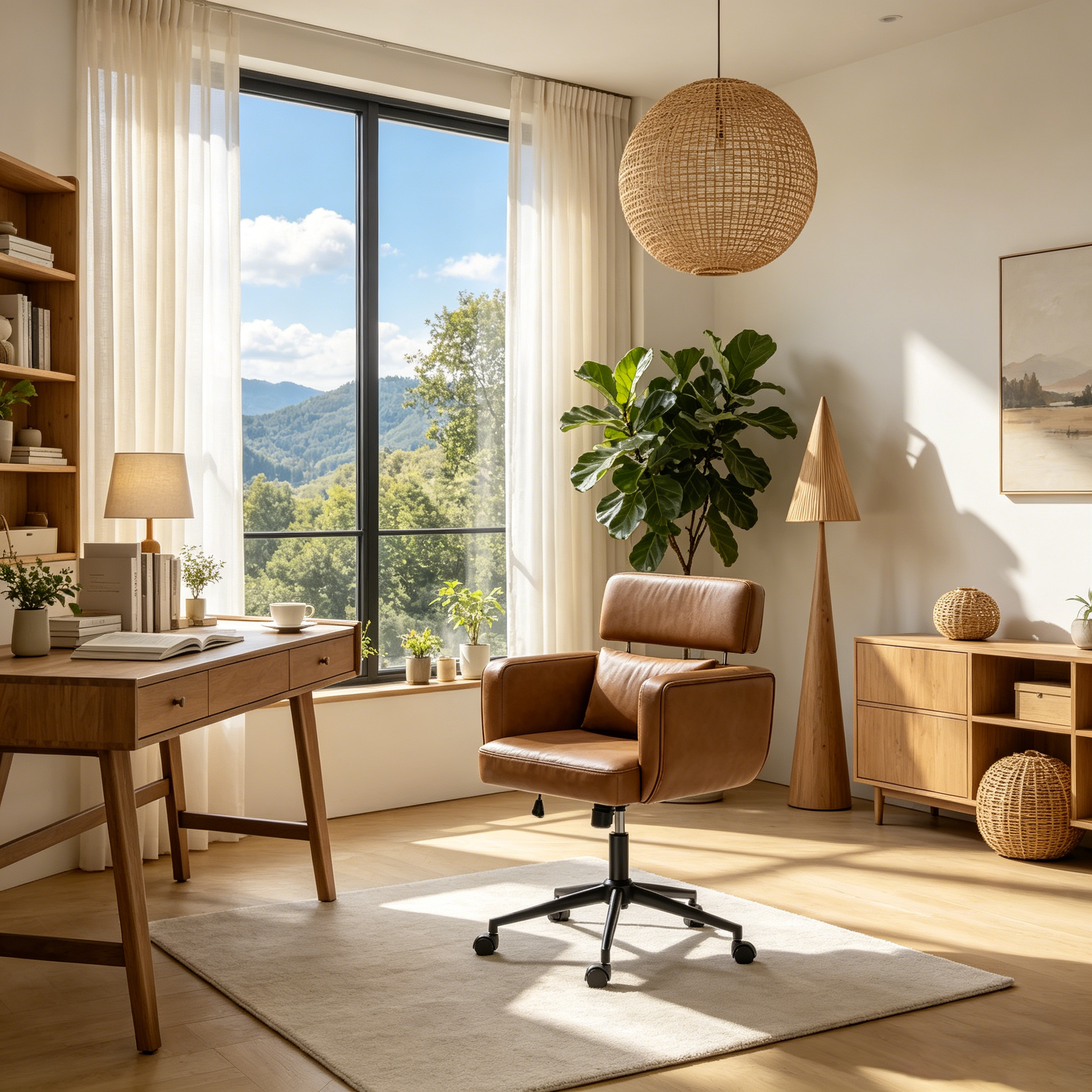 Chaise de bureau moderne du milieu du siècle