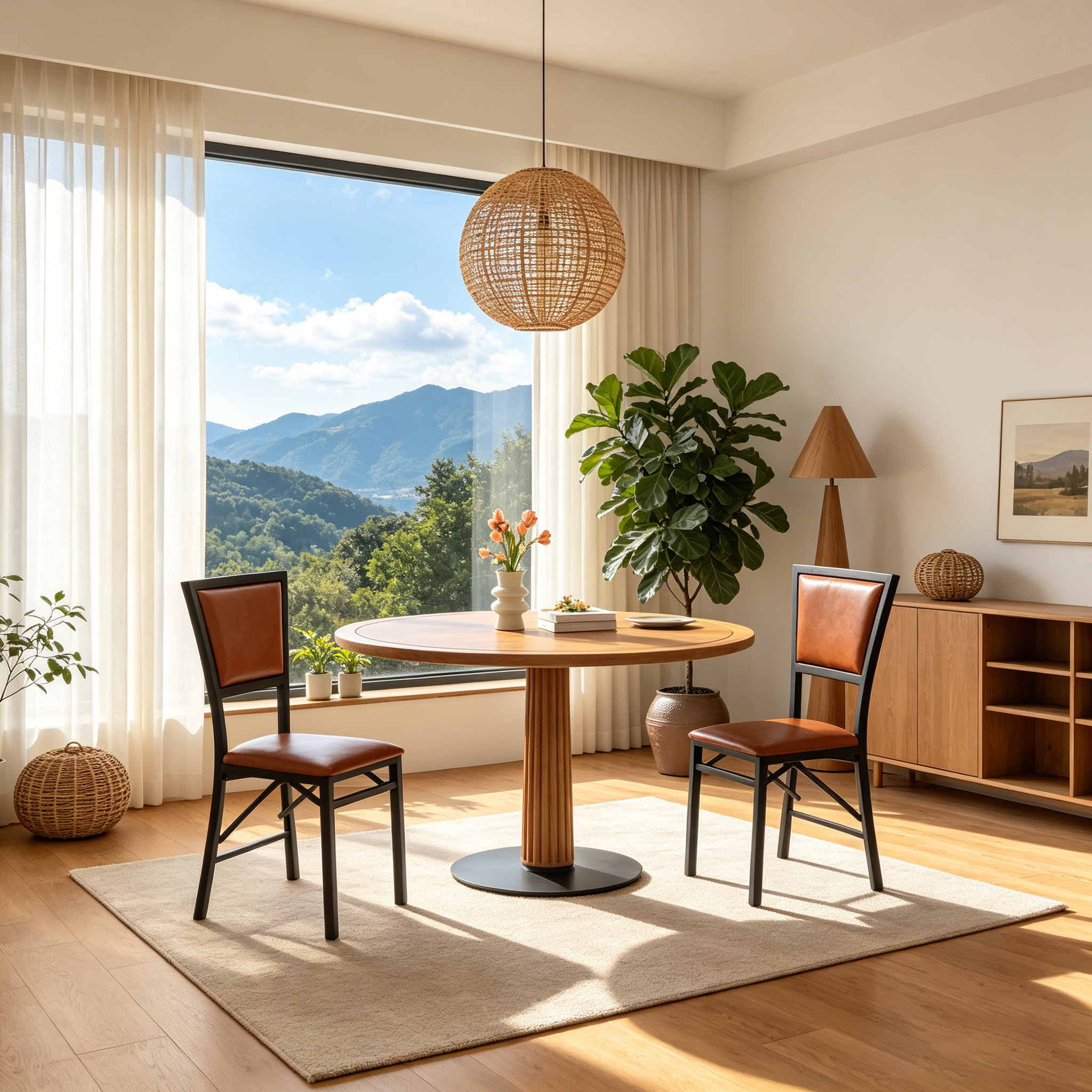Chaises de salle à manger pliantes en métal robuste